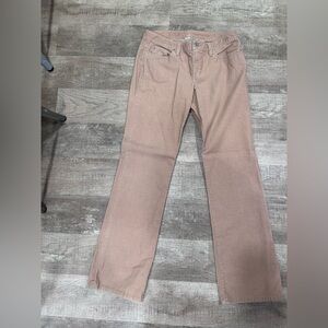 LOFT Women's Straight Leg Jeans in Tan